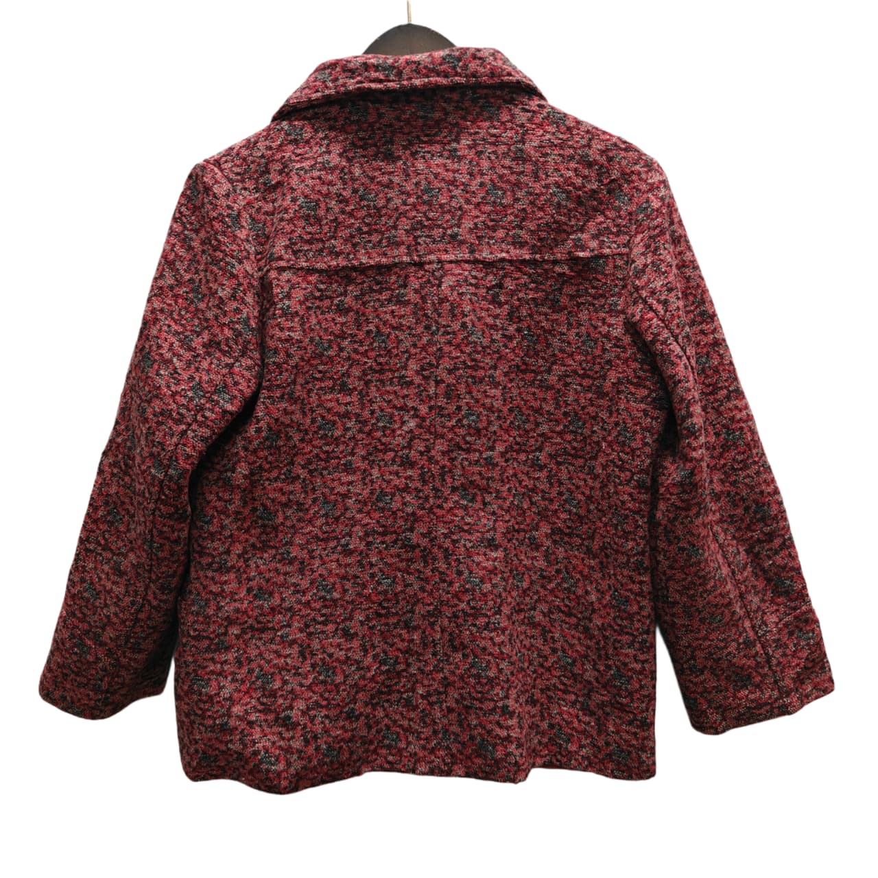 Women’s Shacket - Maroon & Grey (XL)