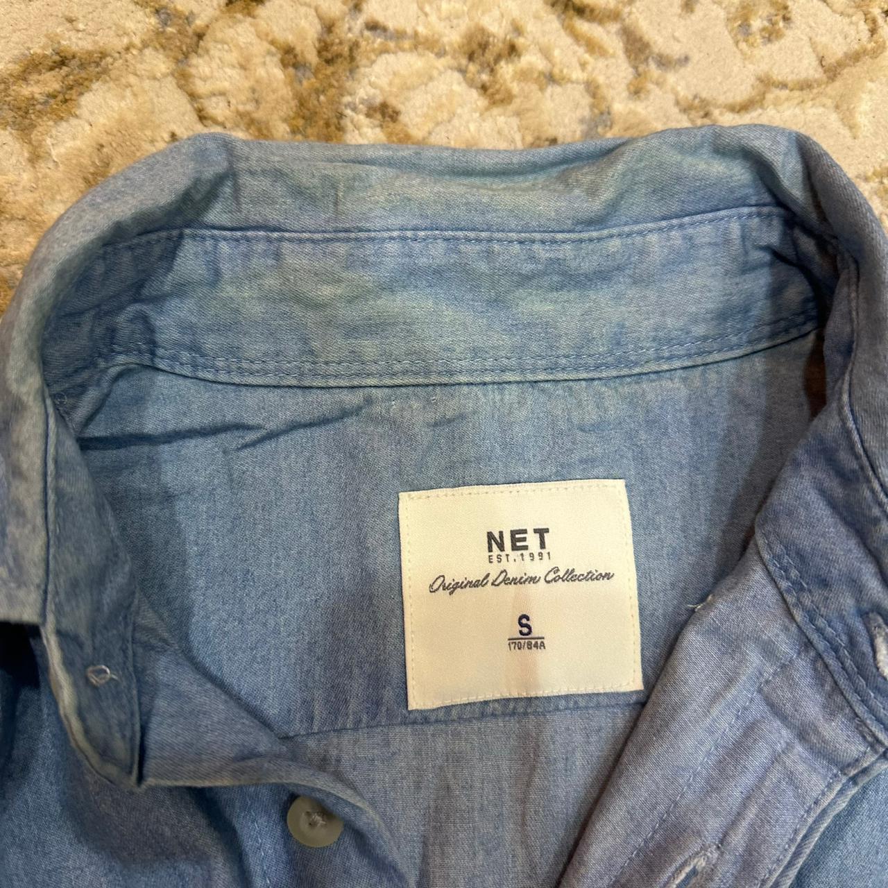 Men's Denim Shirt - Light Blue (XS)