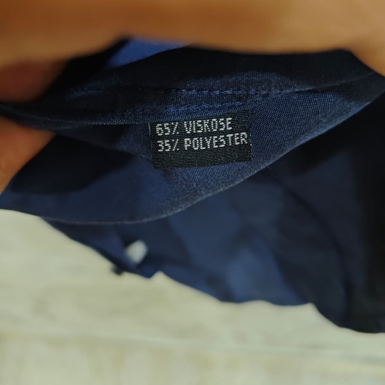 REVIEW SAMPLER Men's Shirt - Navy Blue (L)