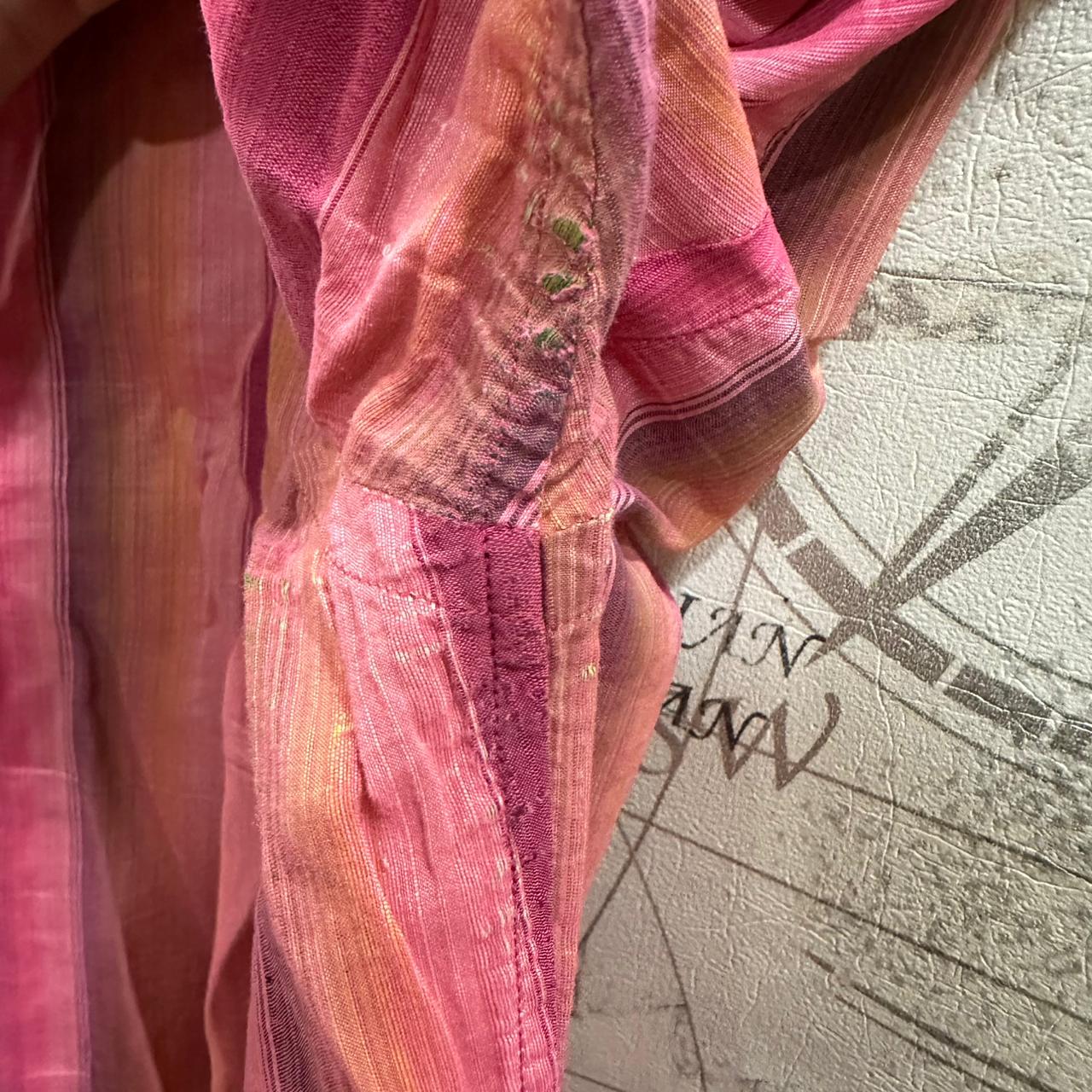 Lanvin Men's Shirt - Pink Striped (L)