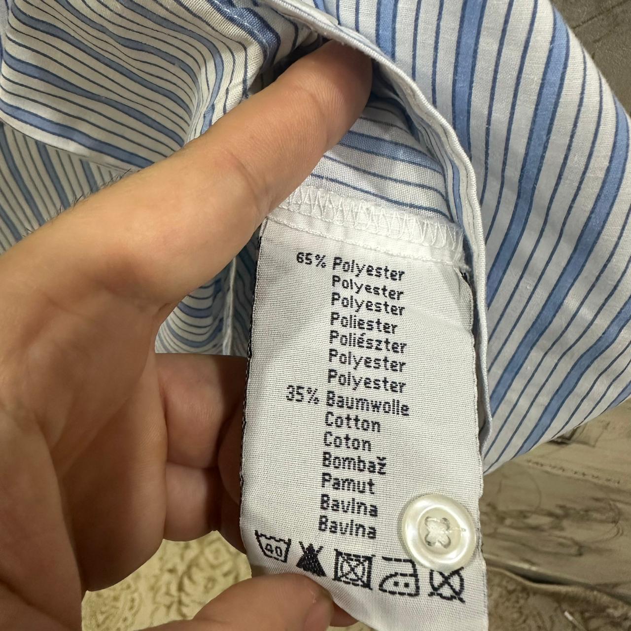 Identic Men's Shirt - Blue Striped (XXL)