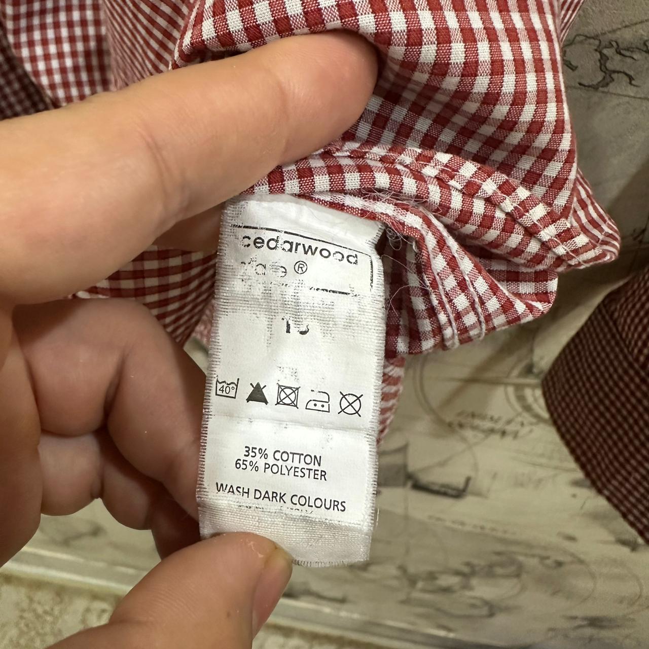 Cedarwood State(by Primark) Men's Shirt - Red & Pink Checkered (M)