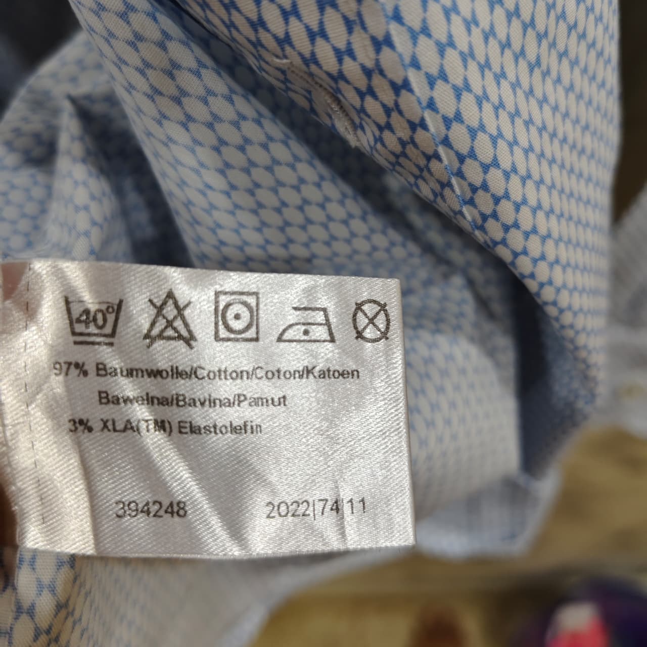 OLYMP Men's Shirt - Light Blue (L)