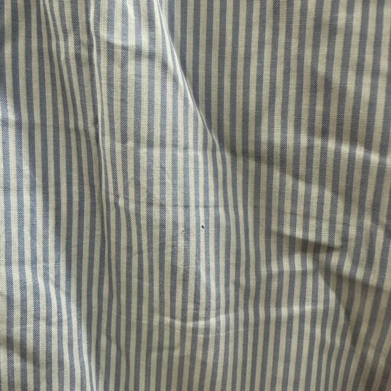 Alpenland Men’s Shirt - Light Blue Striped (XL)