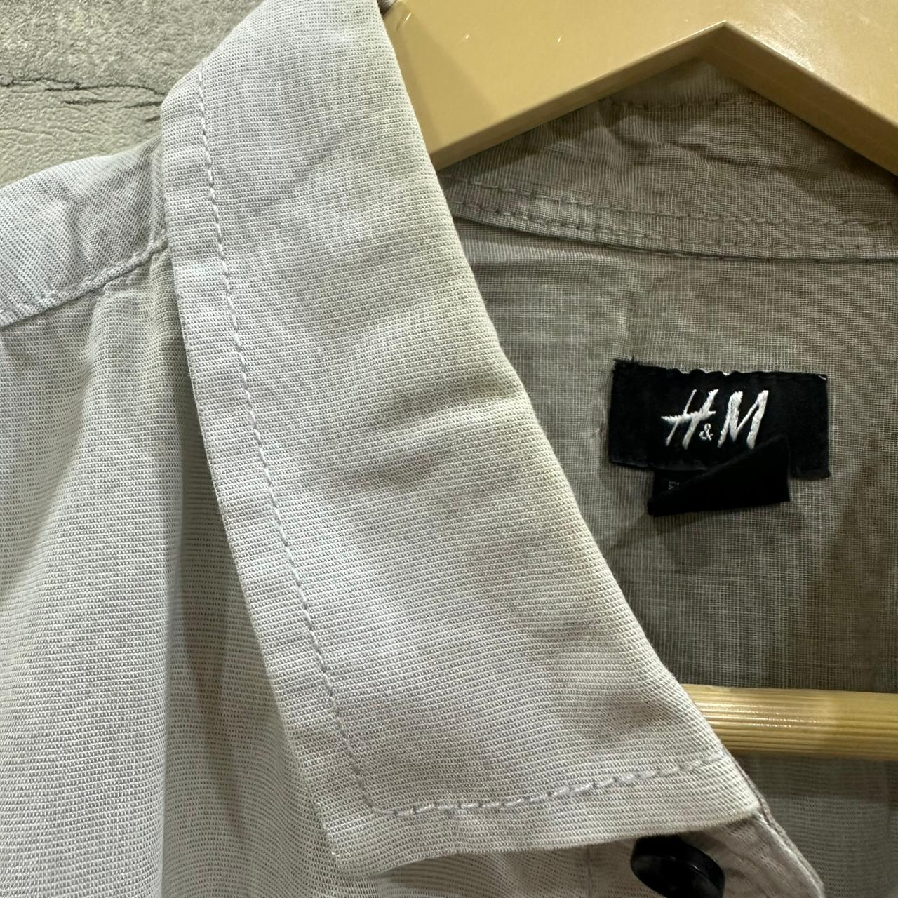 H&M Men’s Shirt - Light Grey (XXL)