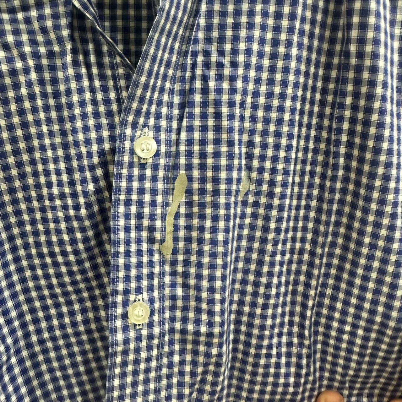 OLYMP Men’s Shirt – Blue Checkered (M)