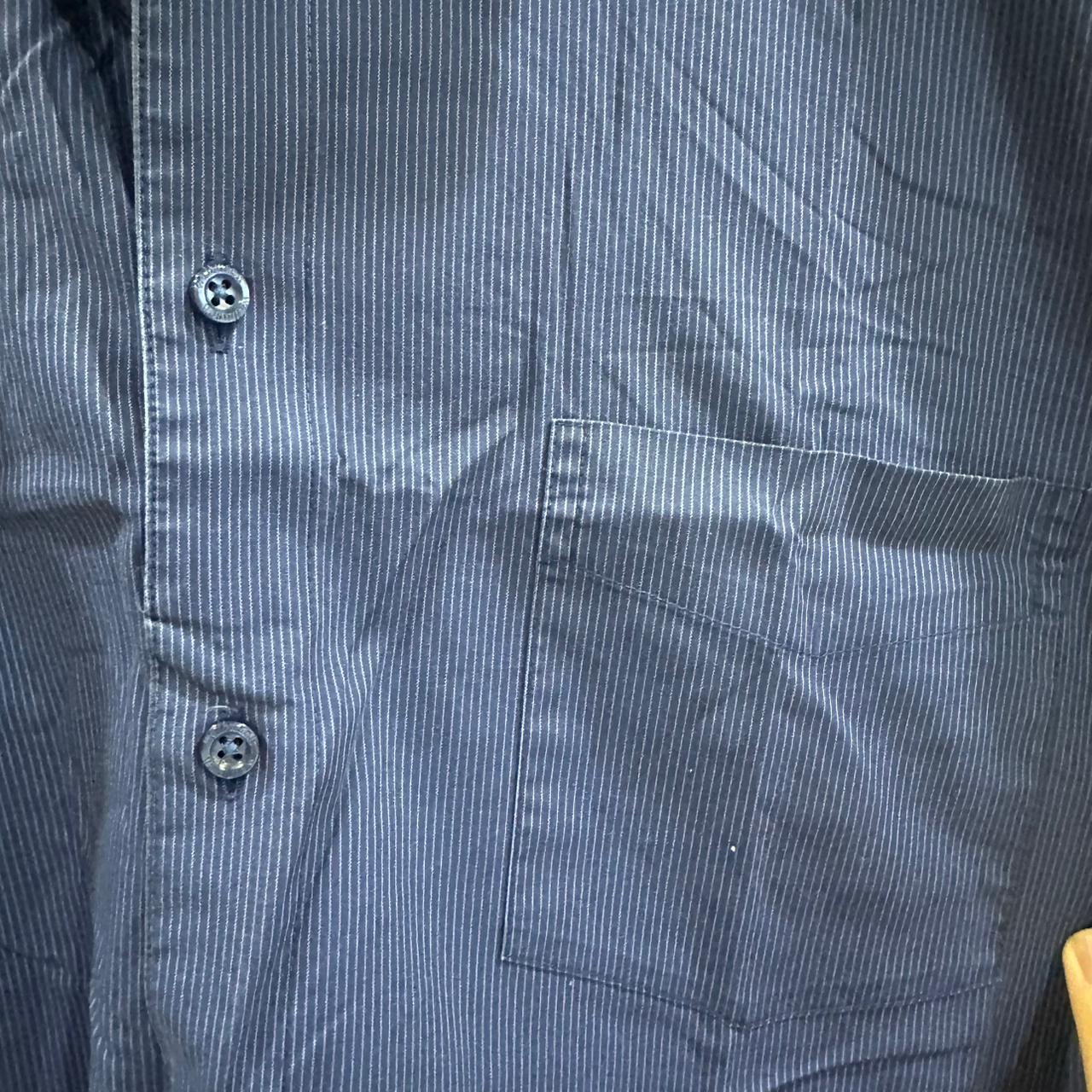 Walbusch Men’s Shirt - Dark Blue (XXL)