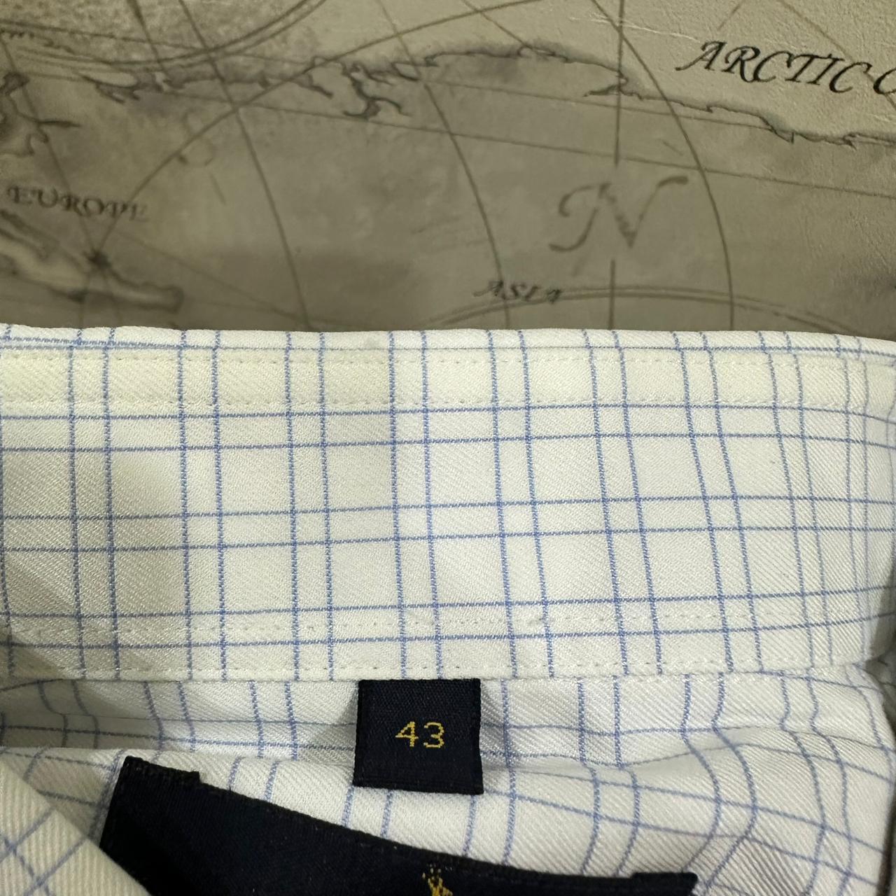 VAN GRAAF Men’s Shirt- White & Blue Checkered (3XL)