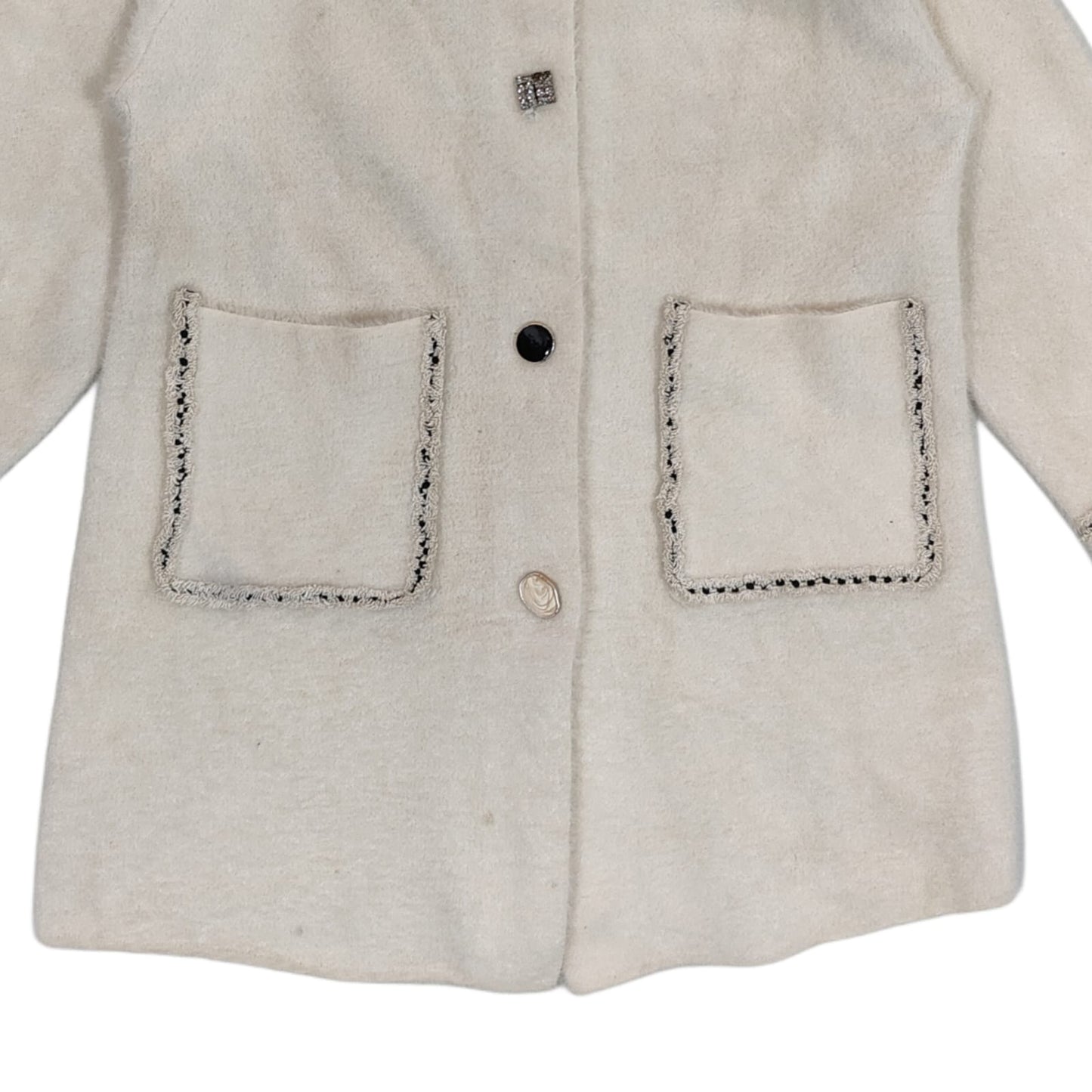 Women's Coat - Cream (L)