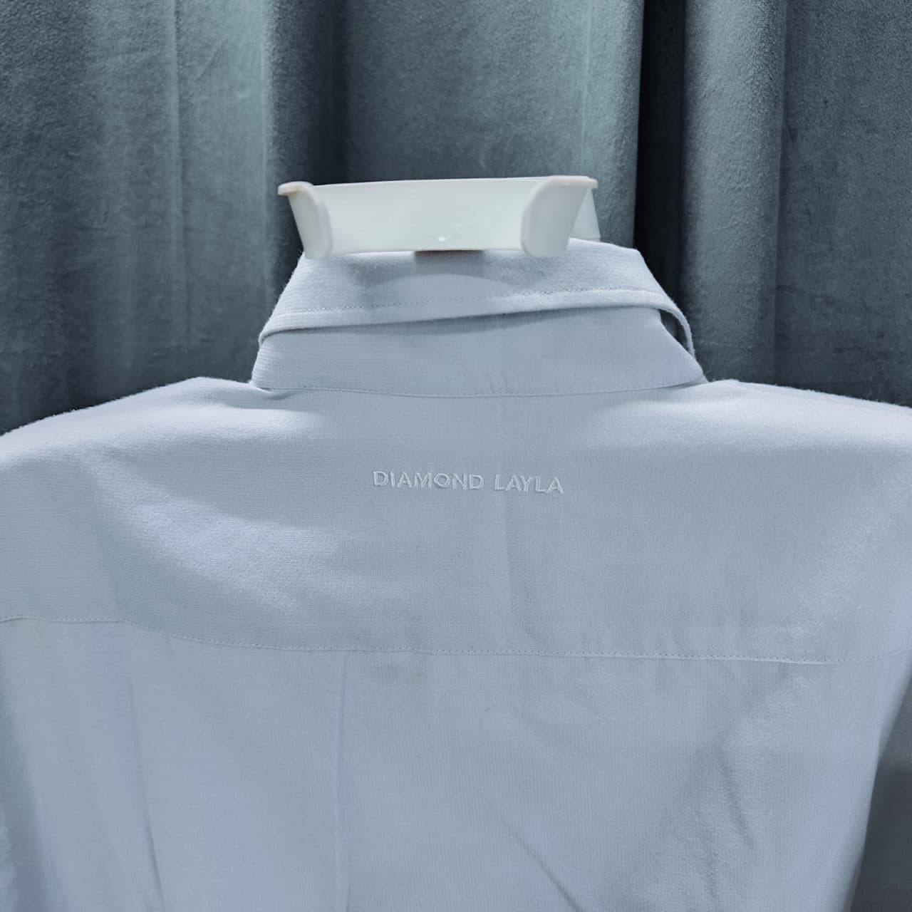 Diamond Layla Men's Shirt- Light Grey (5XL)