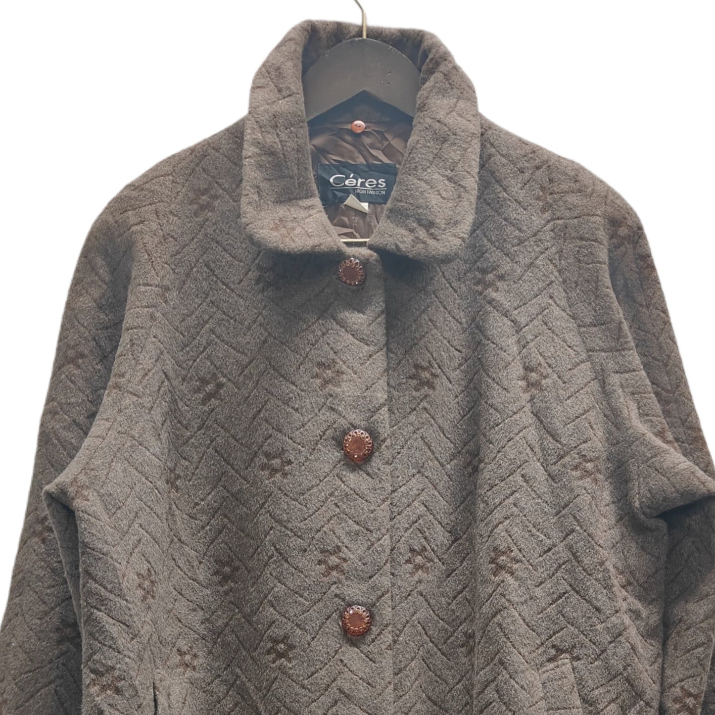 Women's Long Shacket - Brown (XL)