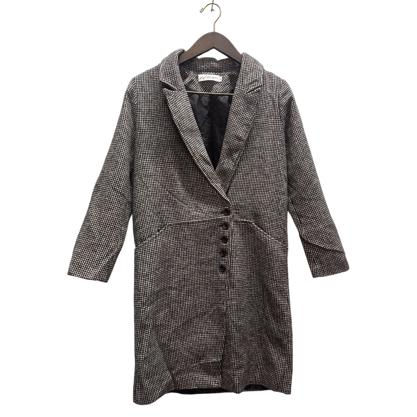 Women's Long Blazer - Black & White (S)