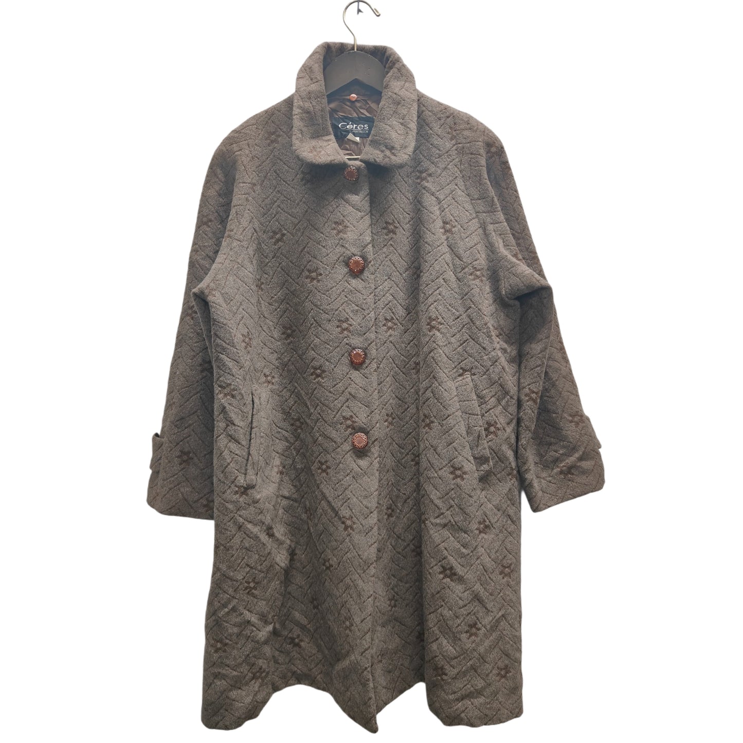 Women's Long Shacket - Brown (XL)
