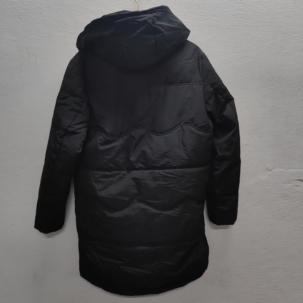 Men’s Hooded Long Jacket - Black (XL)