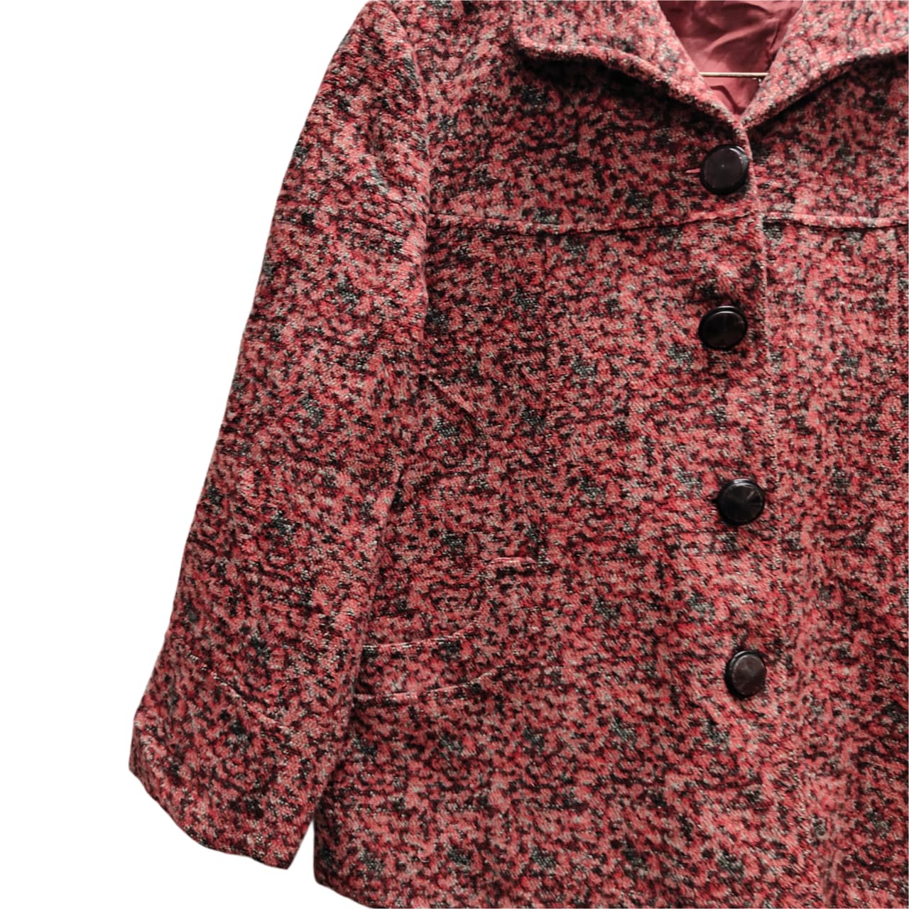 Women’s Shacket - Maroon & Grey (XL)