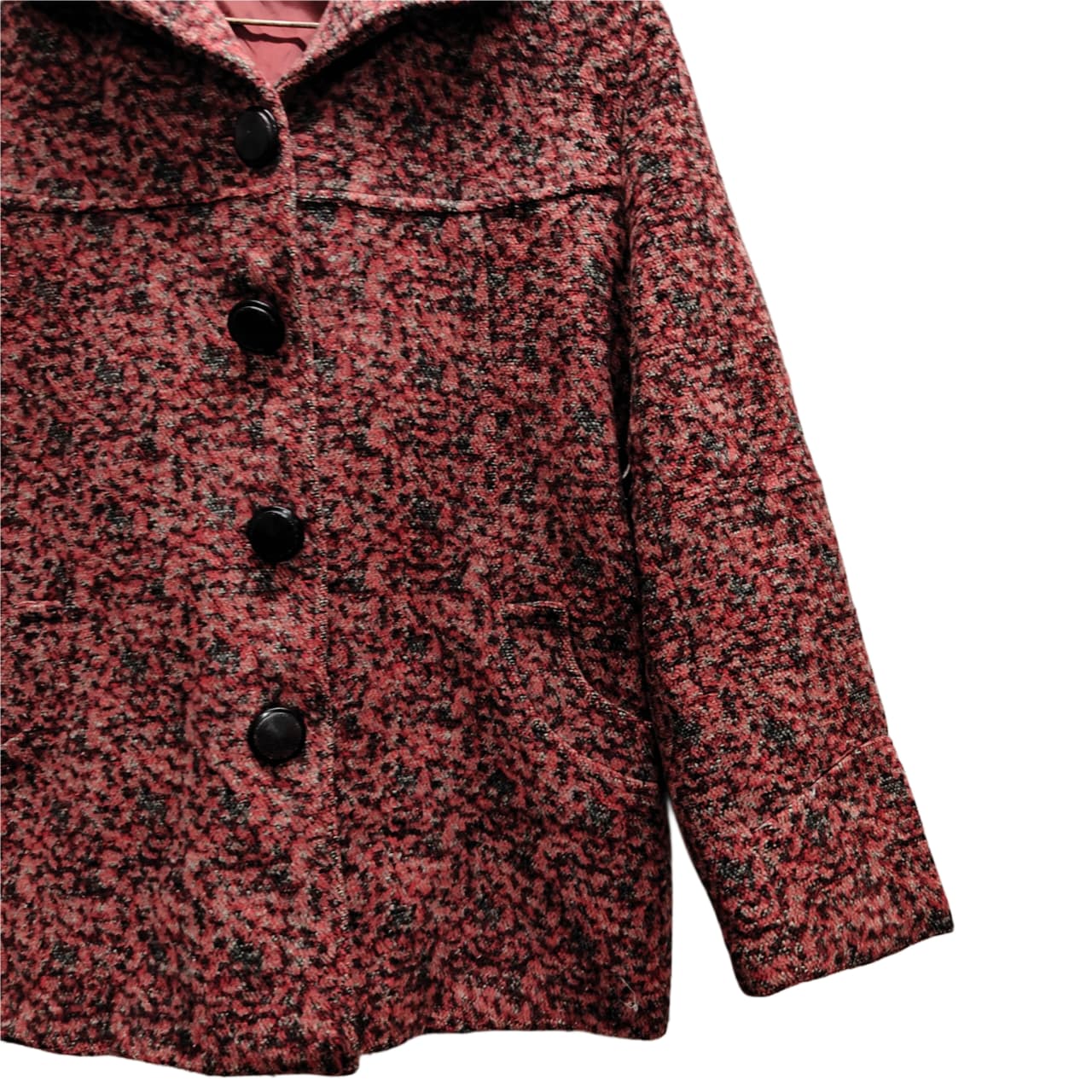 Women’s Shacket - Maroon & Grey (XL)