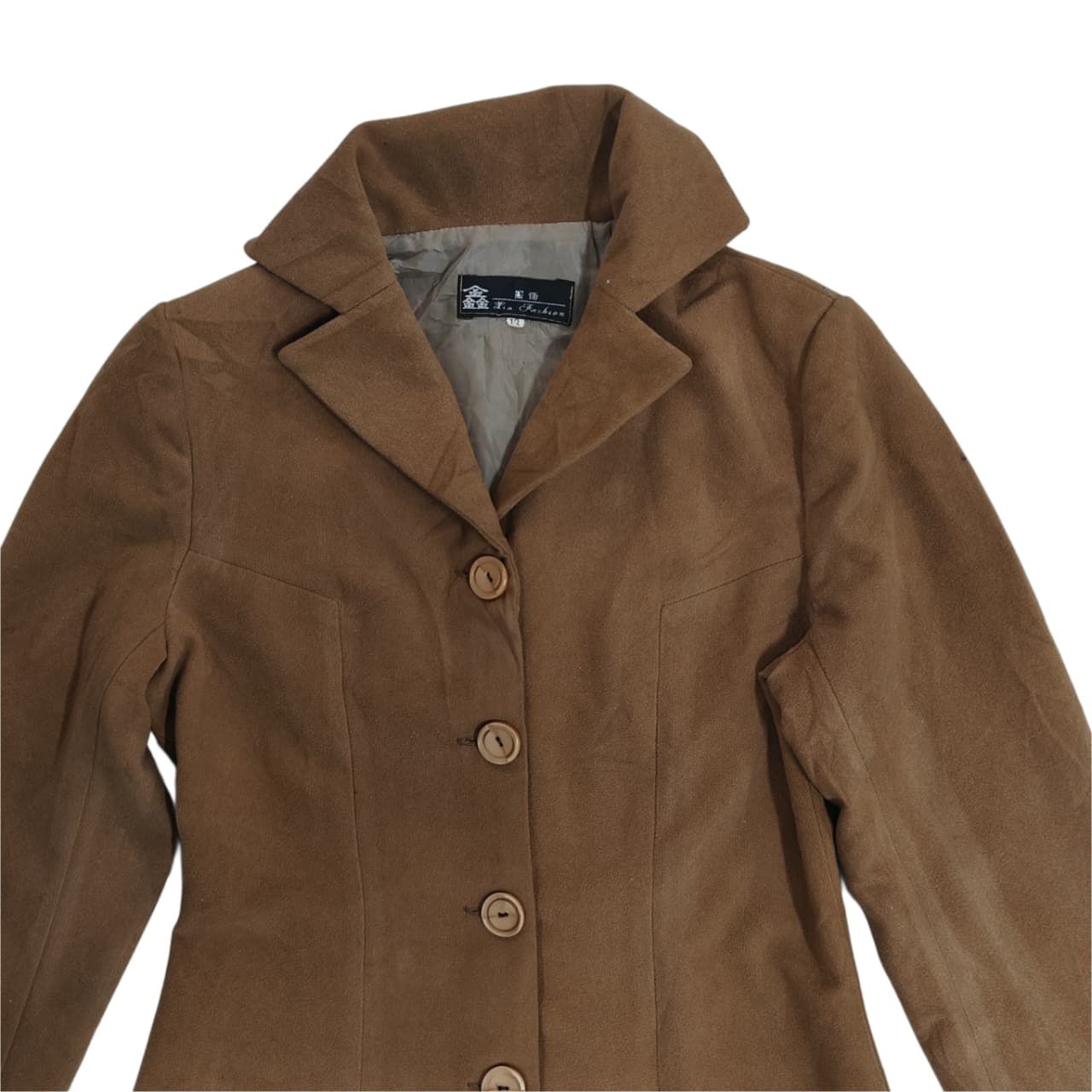 Women’s Coat - Camel Brown (2XS)