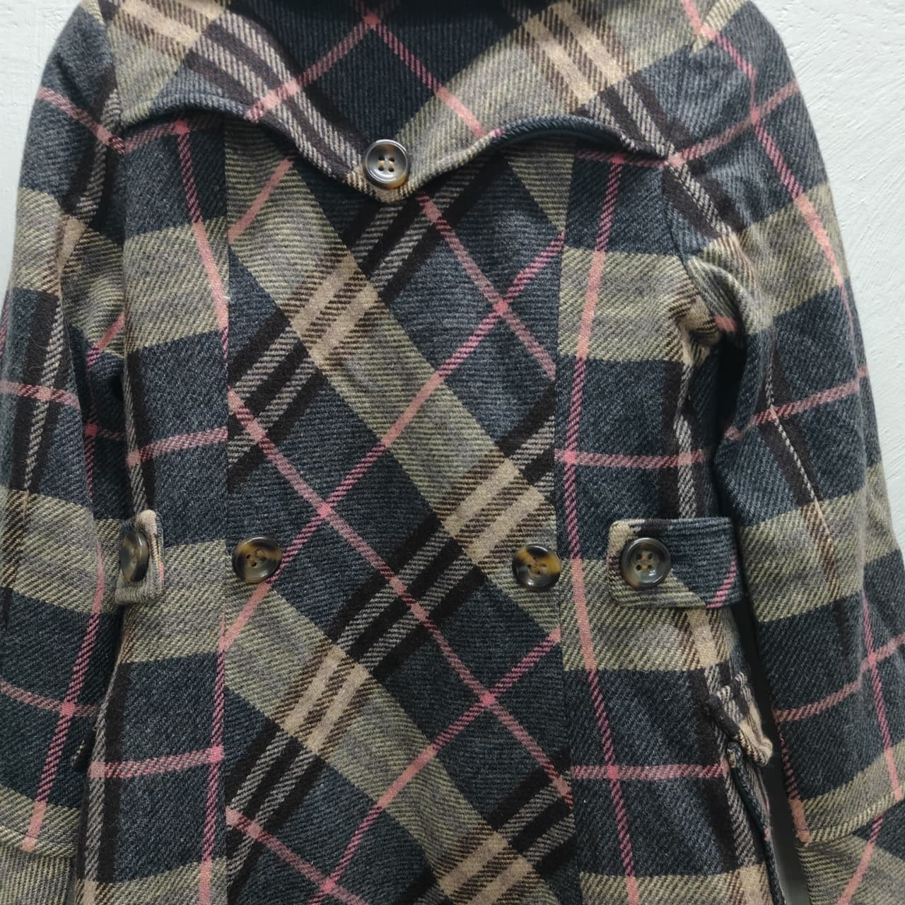 Women’s Coat - Coffee & Pink (2XS)