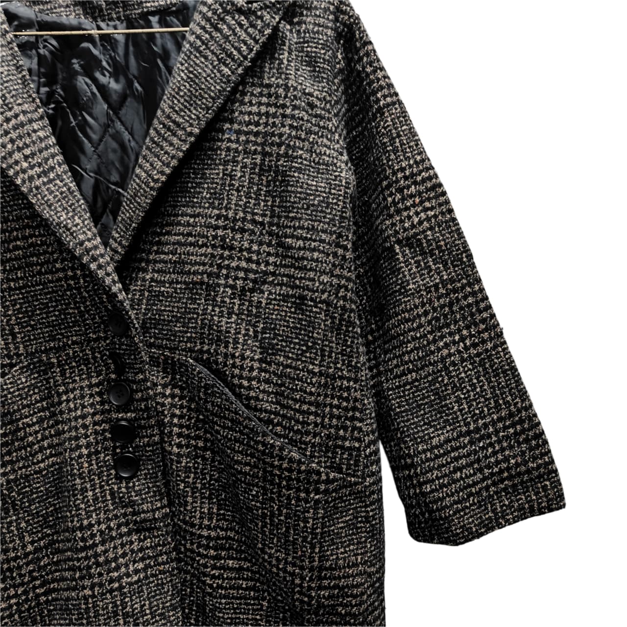 Women’s Longcoat - Coffee & Black (L)