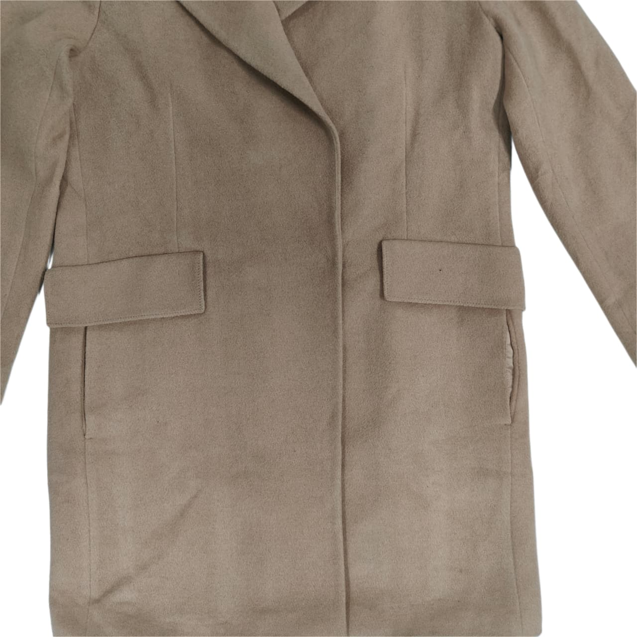 Women's Overcoat - Brown (L)