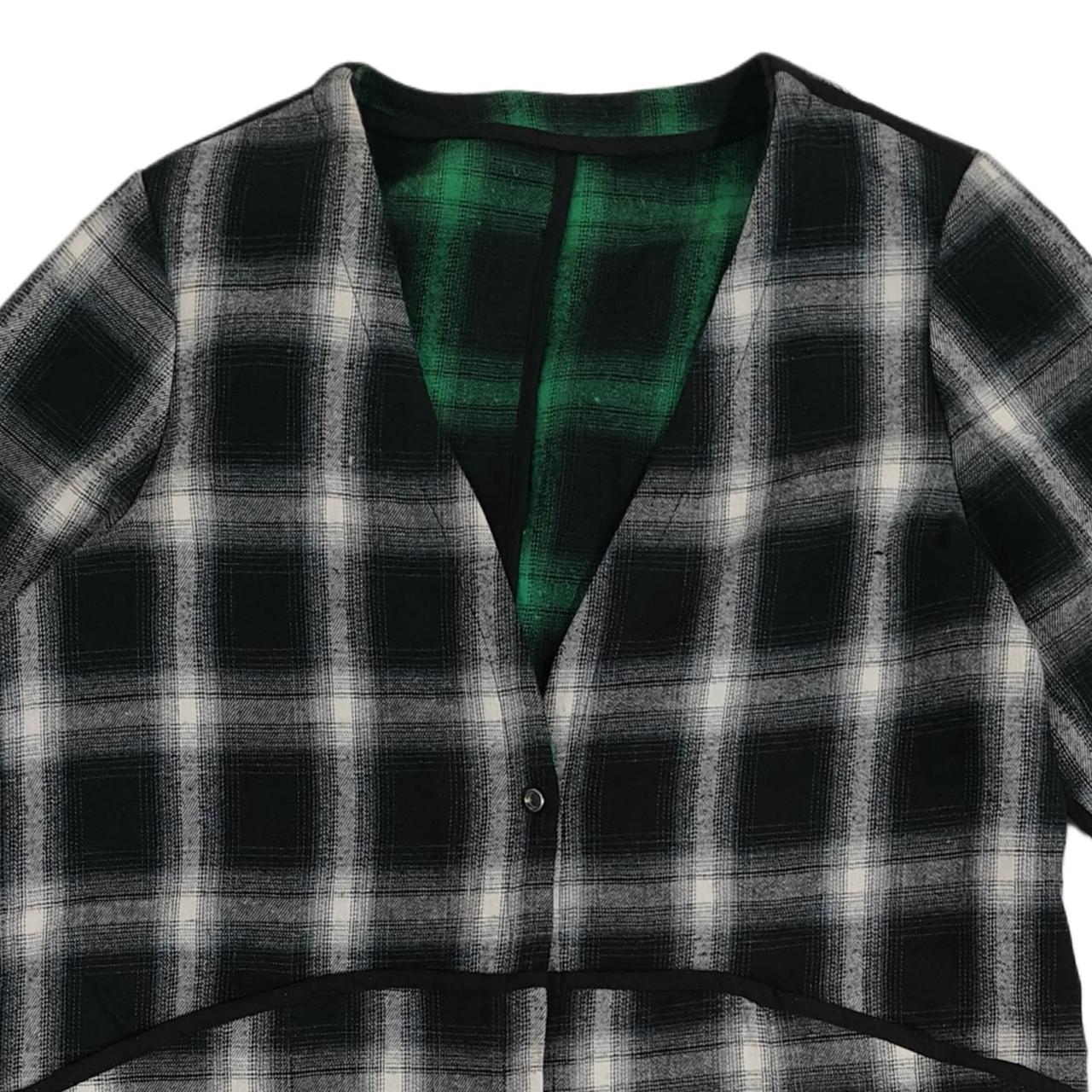 Women’s Sweatshirt - Black & White Checkered (XL)