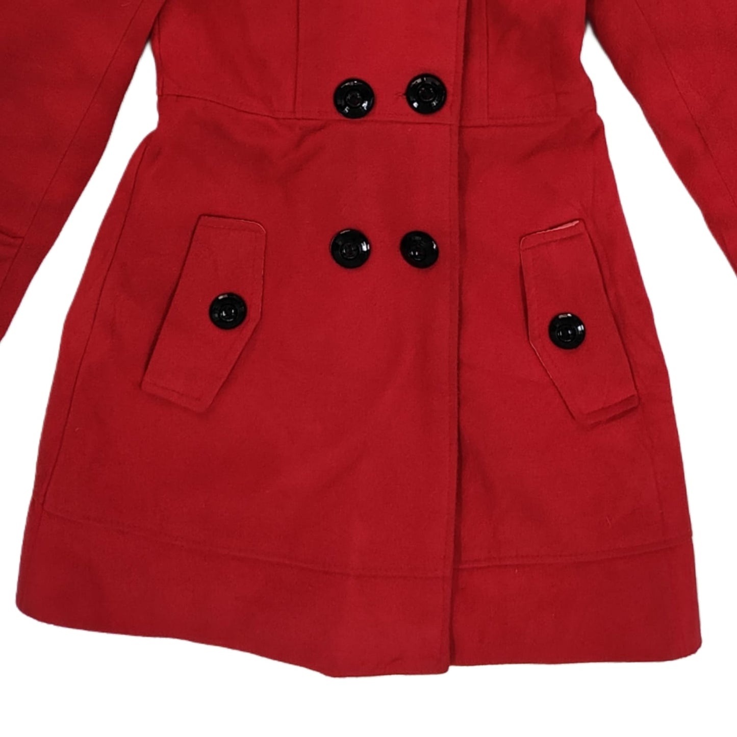Women’s Hooded Longcoat - Red (2XS)