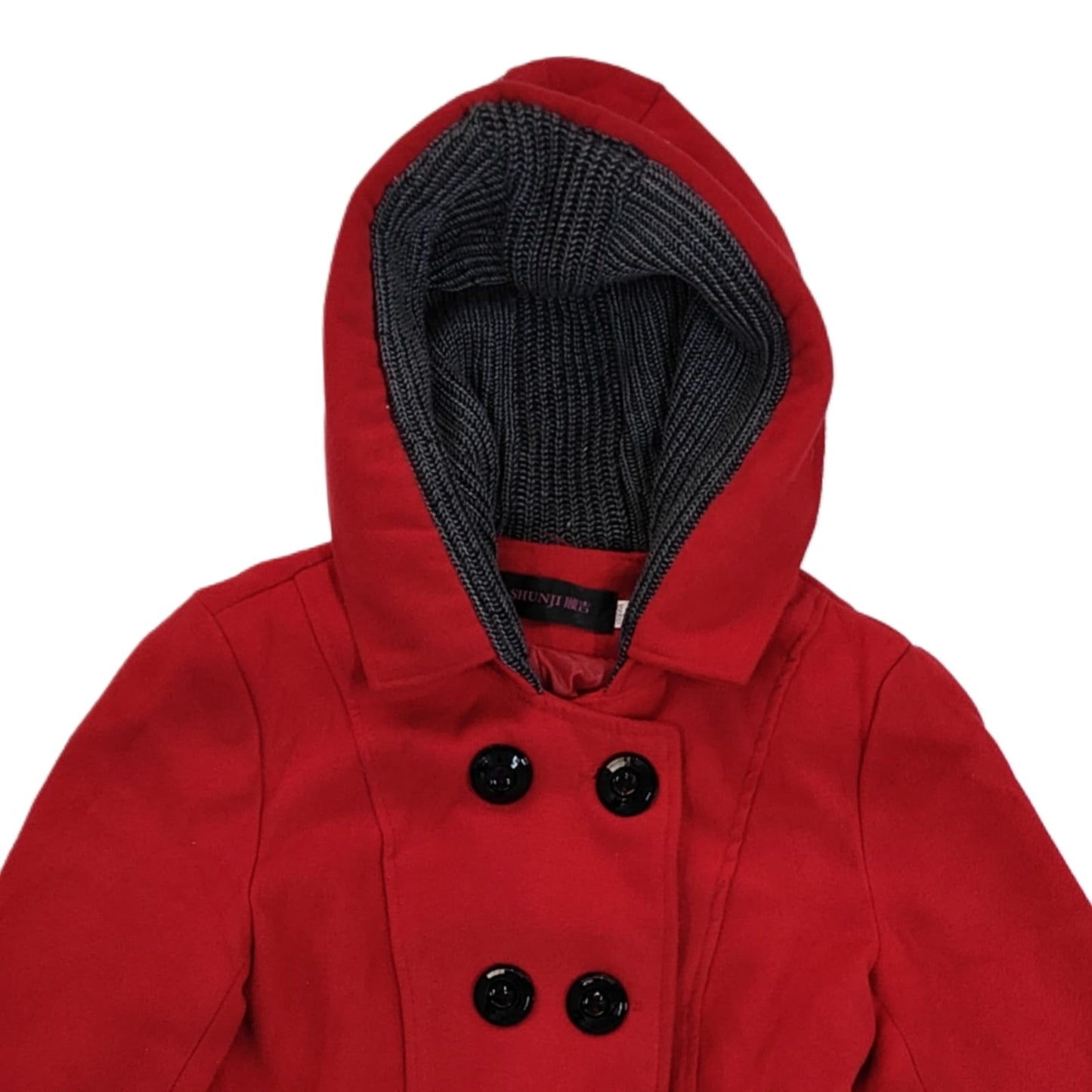 Women’s Hooded Longcoat - Red (2XS)