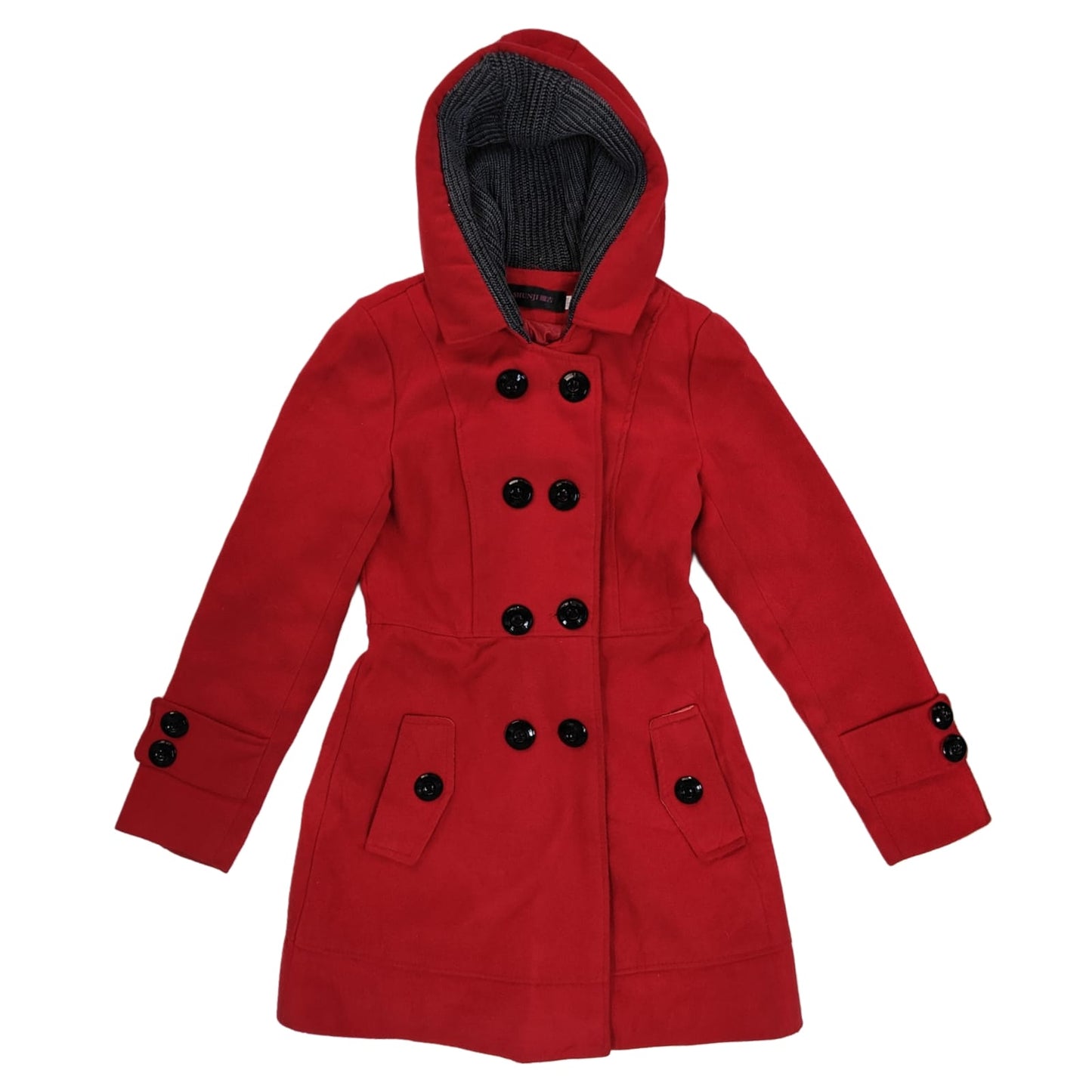 Women’s Hooded Longcoat - Red (2XS)
