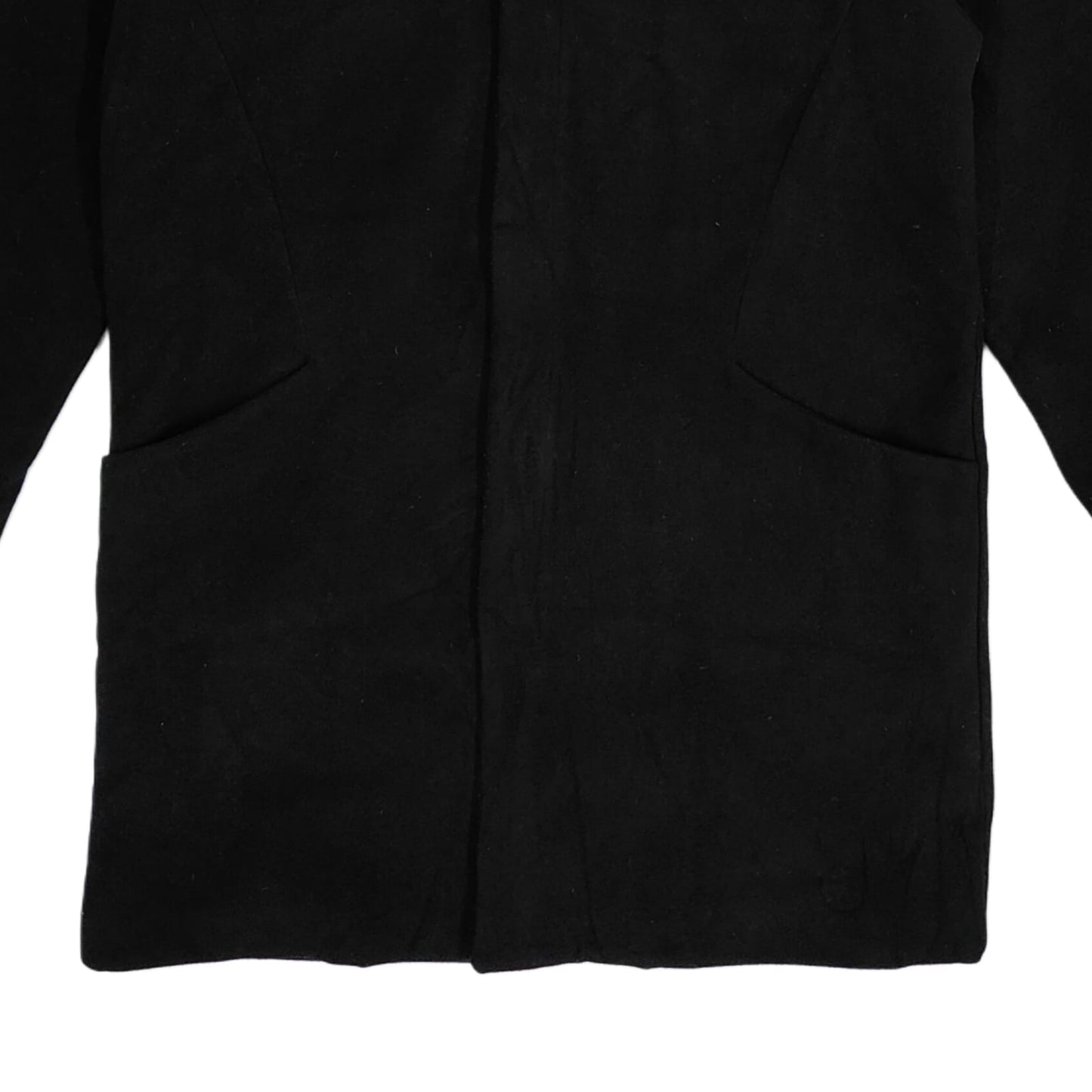 Men's Hooded Coat - Black (XXL)