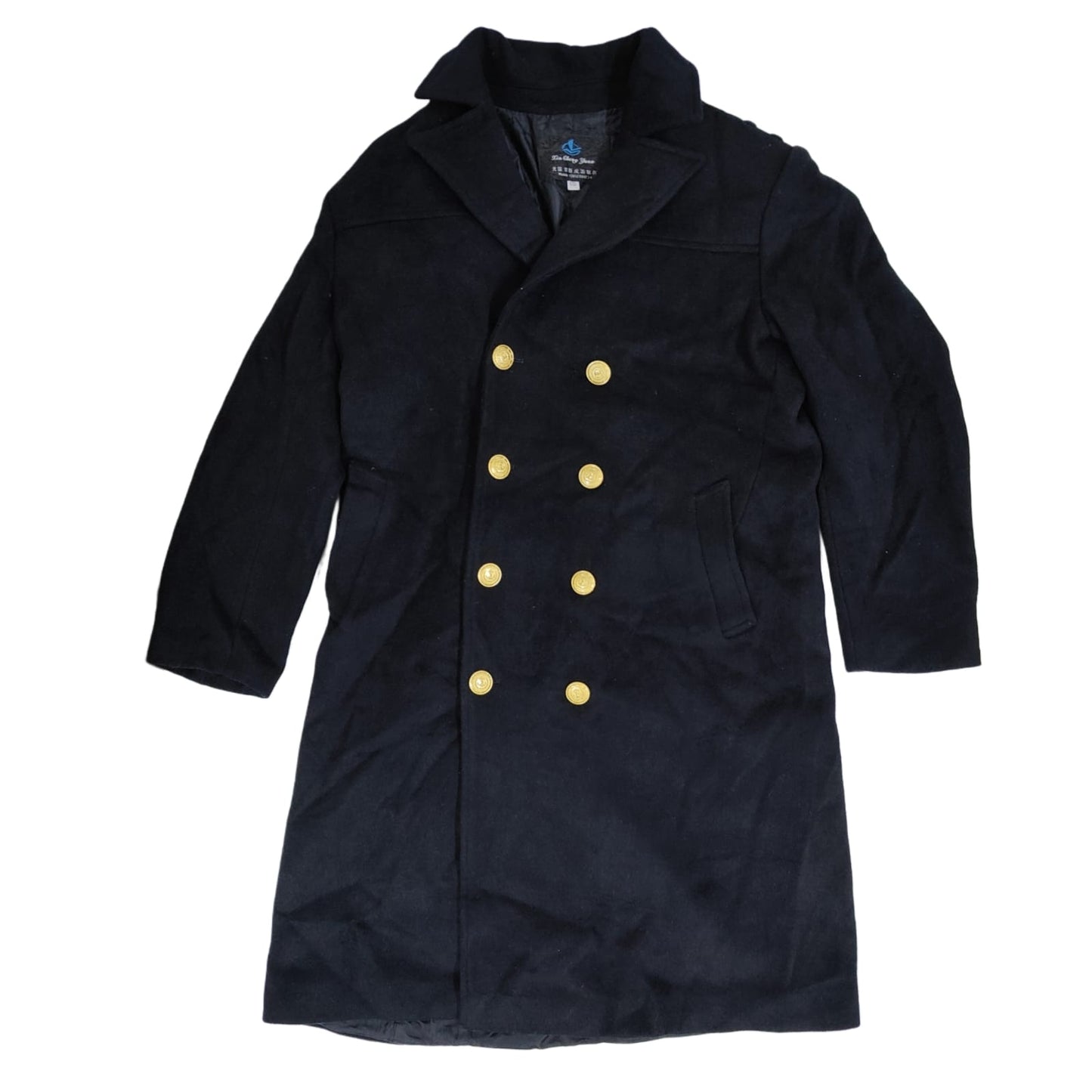 Men's Longcoat - Navy Blue (XL)