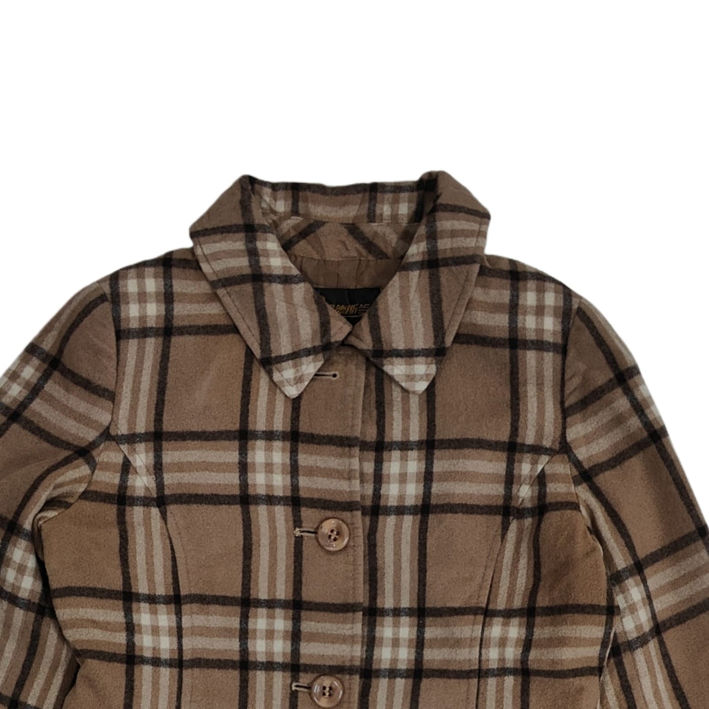 Women’s Longcoat - Brown Checkered (XS)