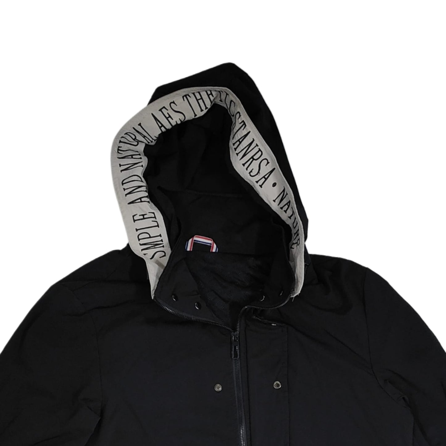 Men's Hooded Jacket - Black (XL)