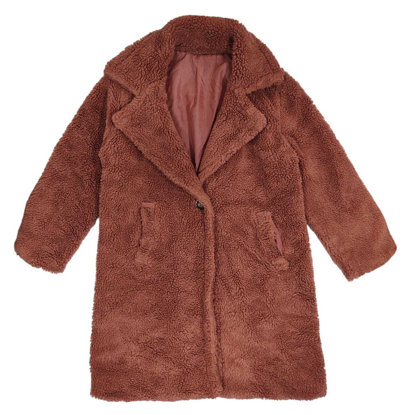 Women's Coat - Dusty Rose (XL)