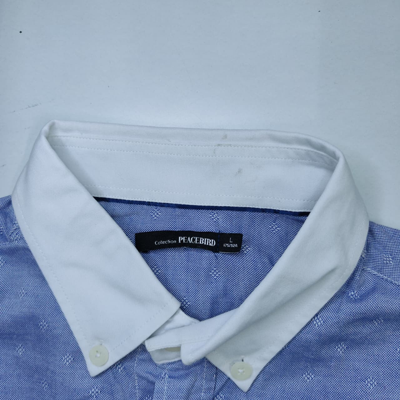 PEACEBIRD Men's Shirt - Sky Blue(S)