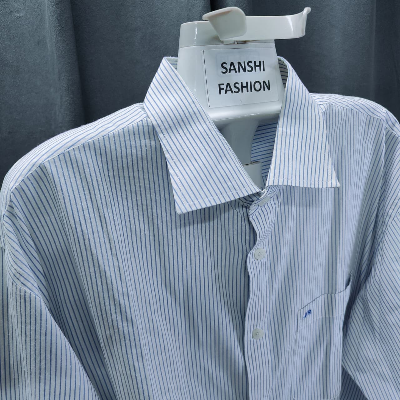 Men's Shirt - Sky Blue Stripe (4XL)