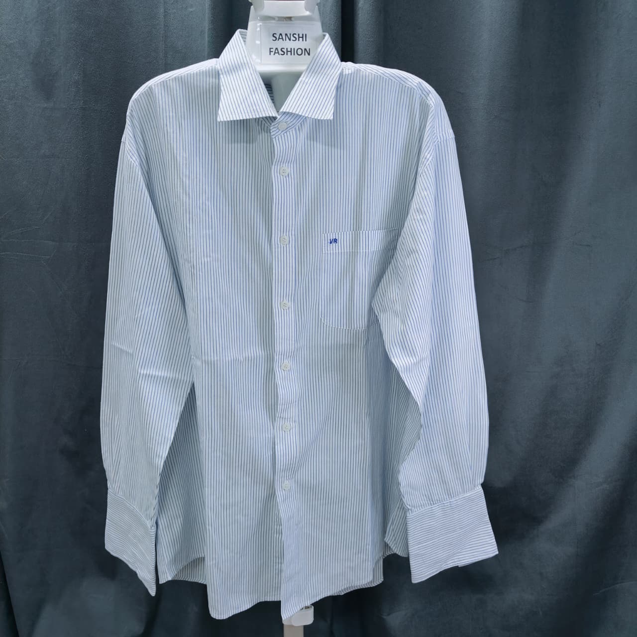 Men's Shirt - Sky Blue Stripe (4XL)