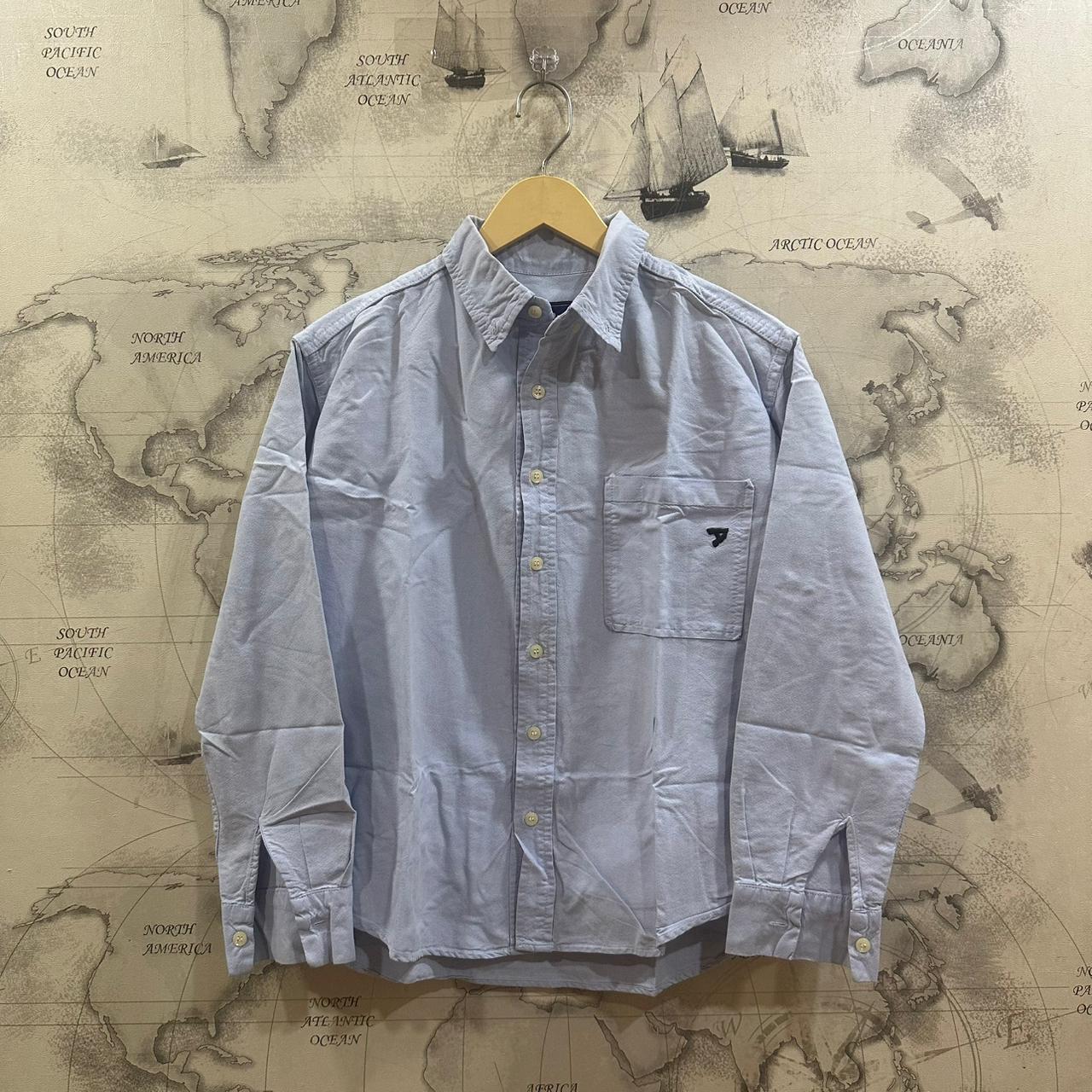 Havehad Men's Korean Shirt - Light Blue (M)
