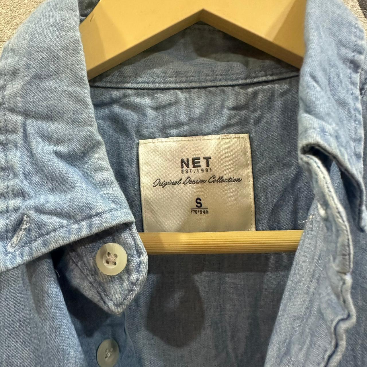 Men's Denim Shirt - Light Blue (XS)