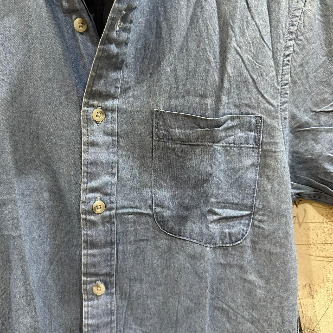 Men's Denim Shirt - Light Blue (XS)