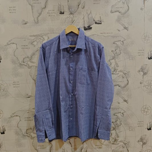 Men's Korean Shirt - Blue (XL)