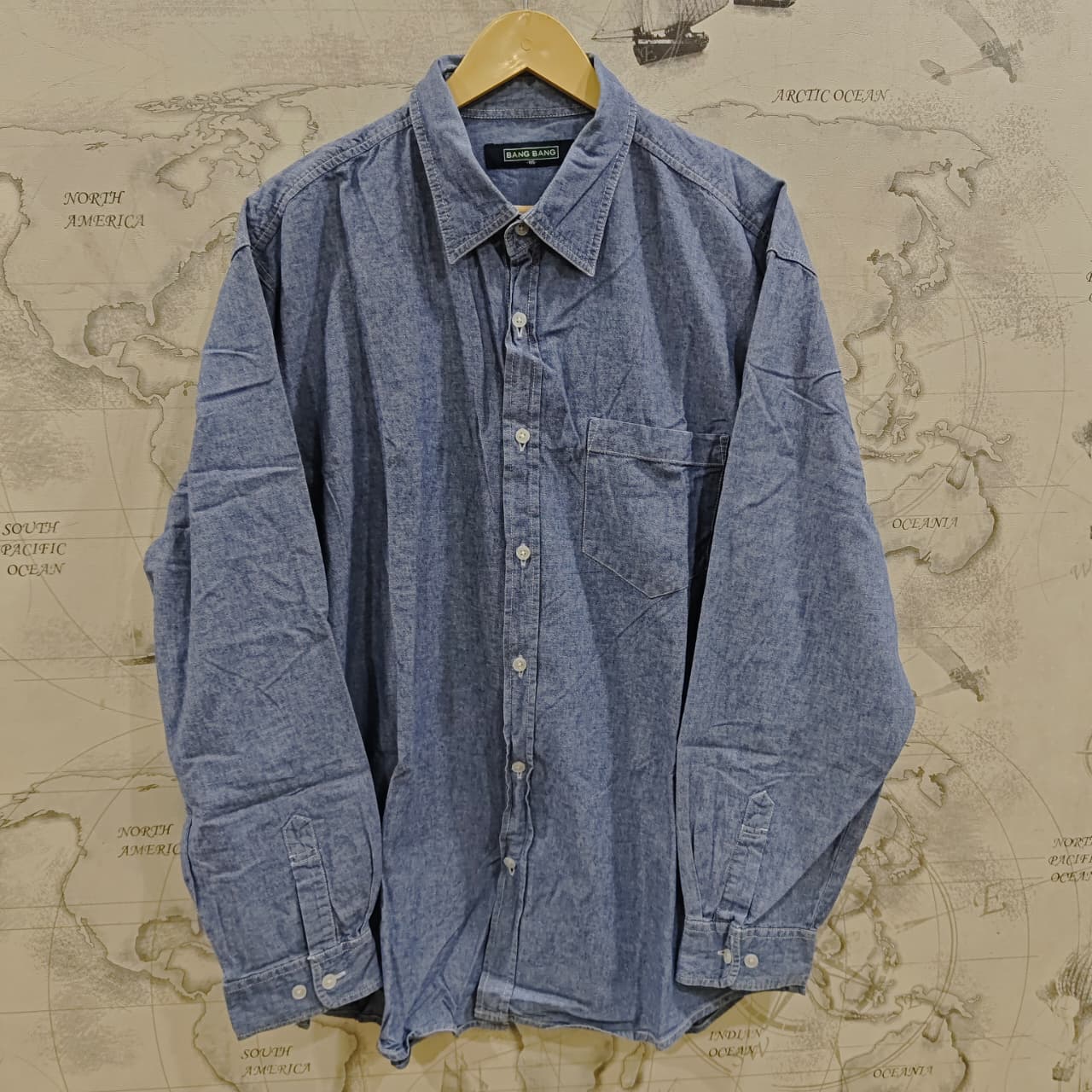 Men's Denim Shirt - Blue (3XL)