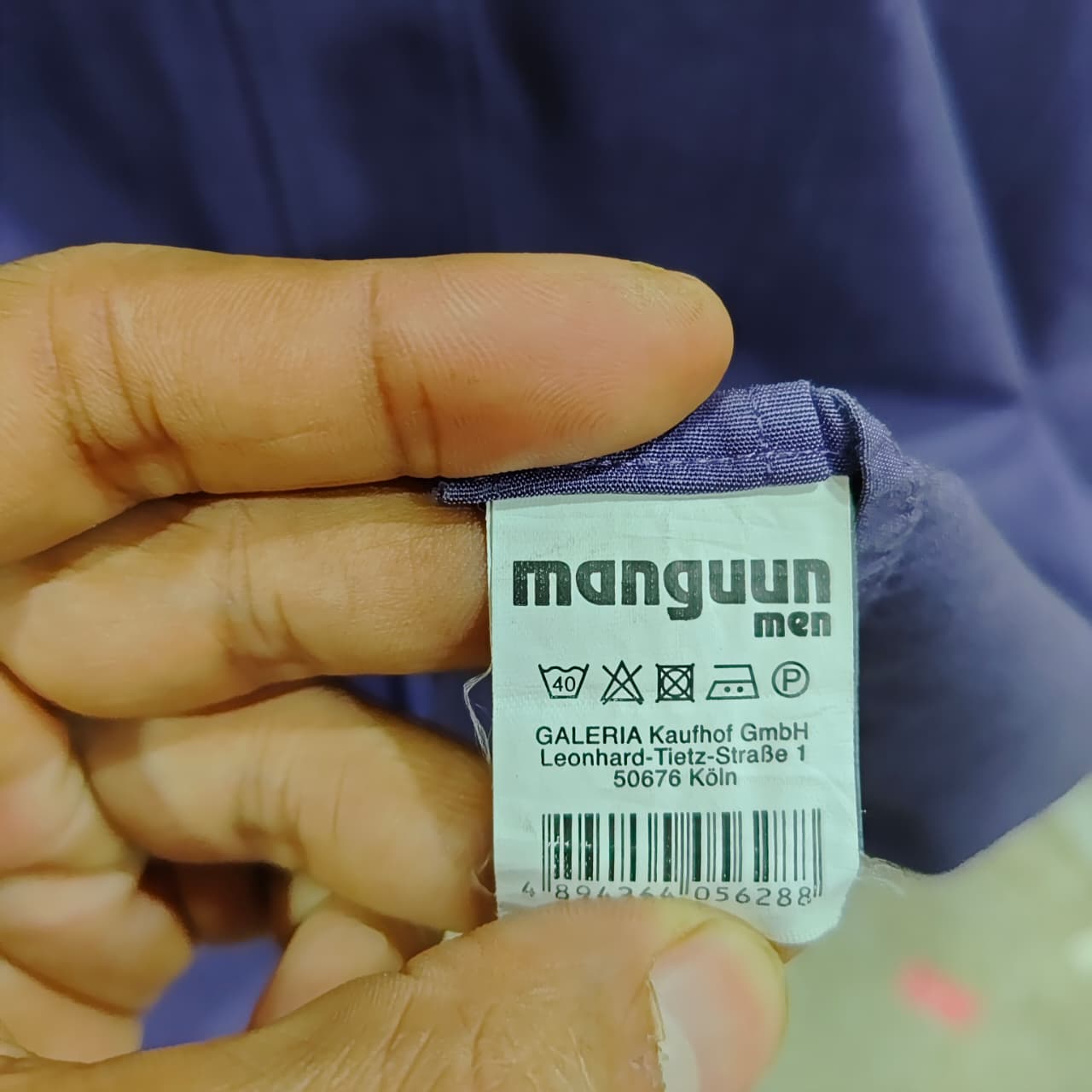 Manguun Men's Shirt - Indigo (XXL)