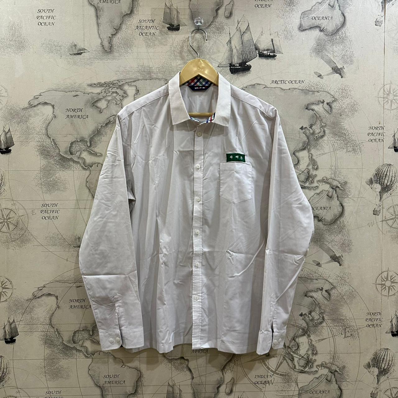 Smart Men's Korean Shirt - White (M)