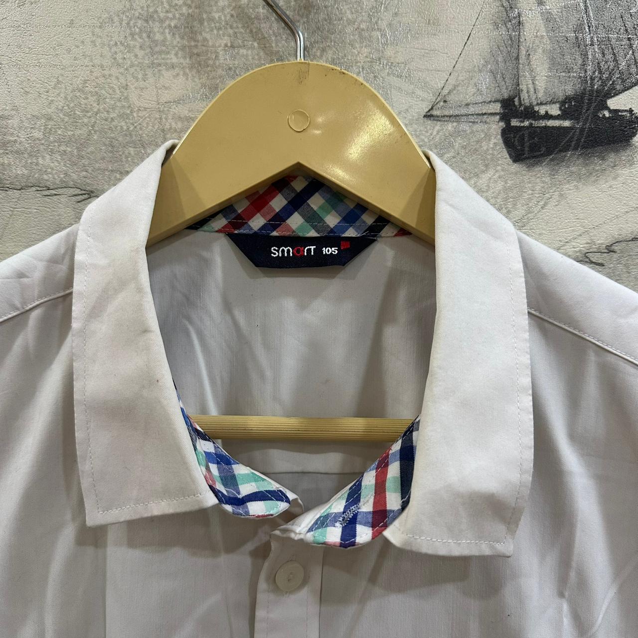 Smart Men's Korean Shirt - White (M)