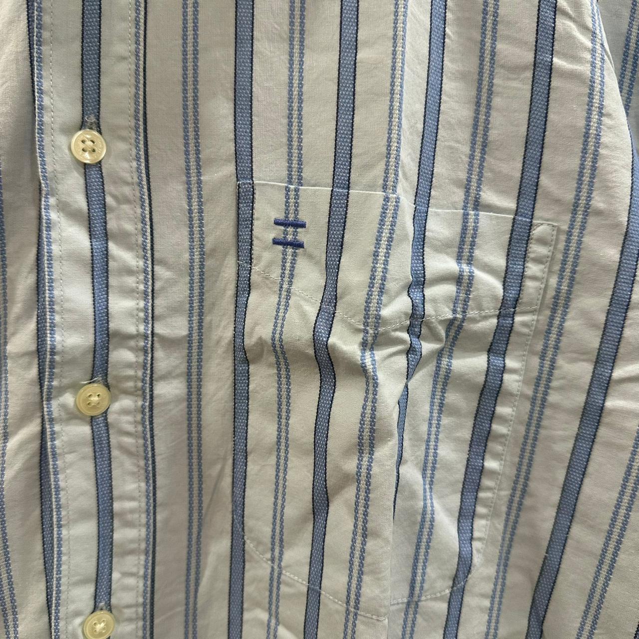 VIA CORTESA Men's Shirt - Blue Striped (L)