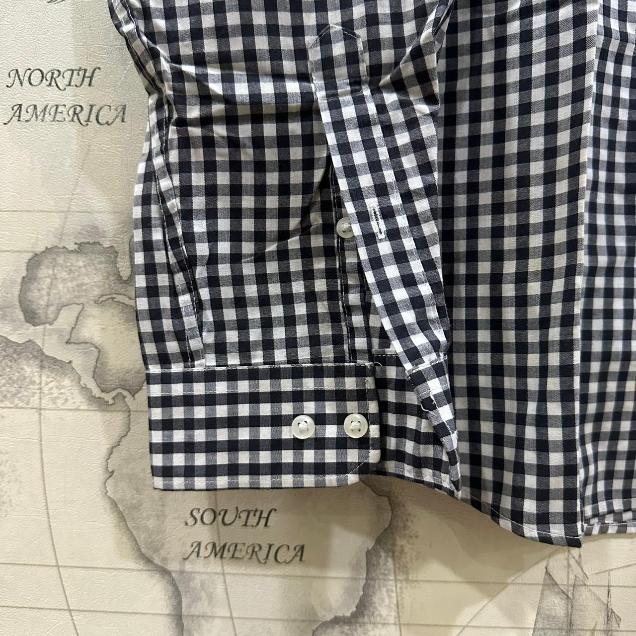 H&M Men's Shirt - Black & White Checkered (XL)