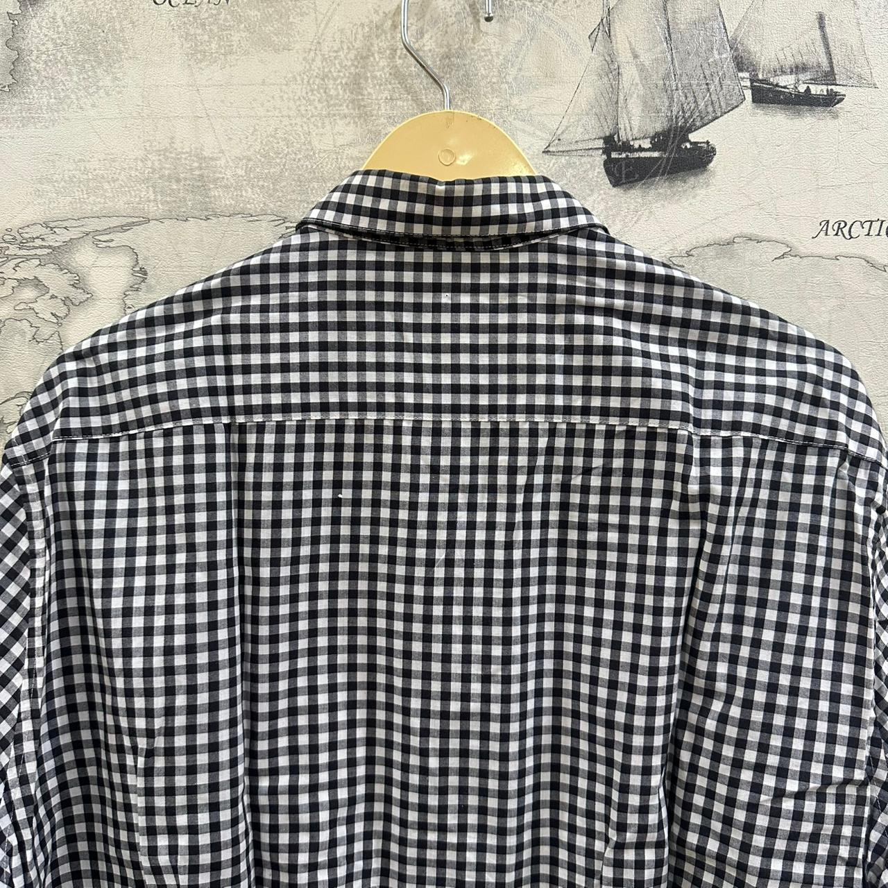 H&M Men's Shirt - Black & White Checkered (XL)