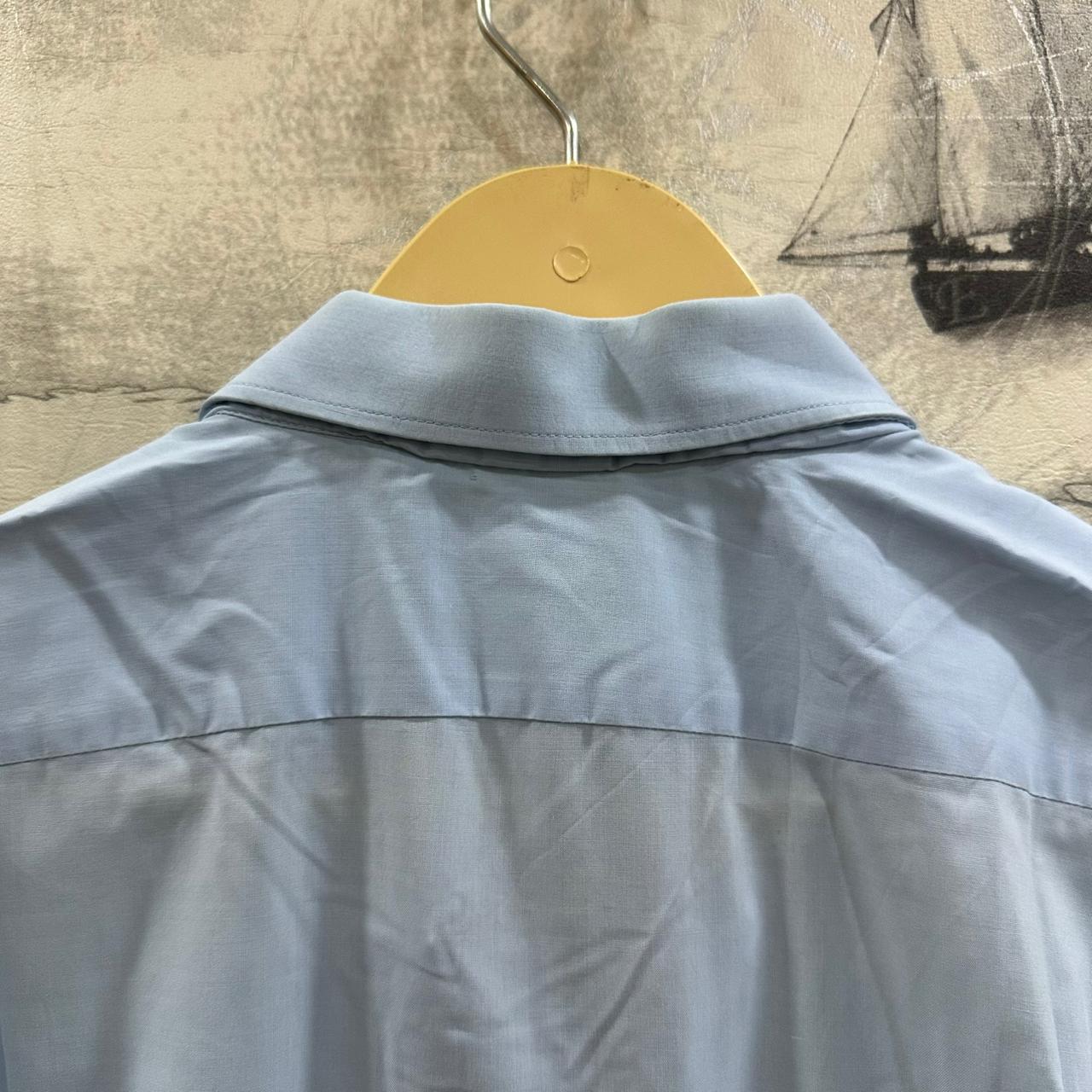 Men's Korean Shirt - Sky Blue (L)