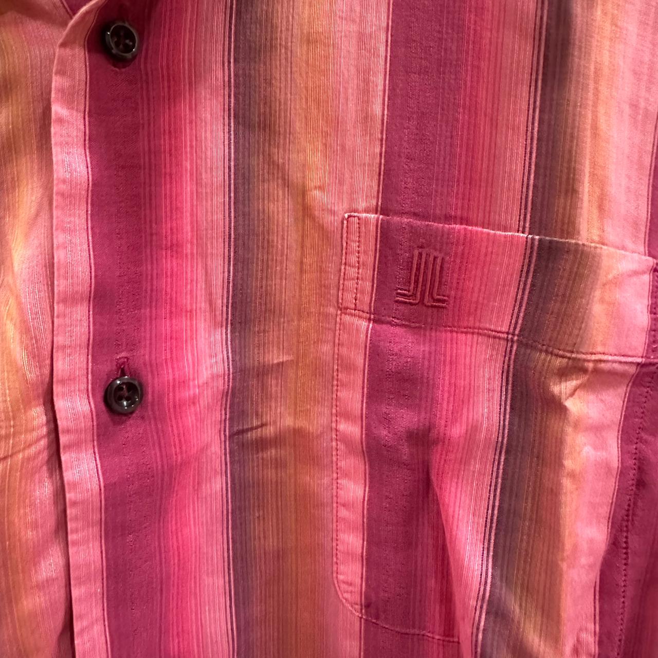 Lanvin Men's Shirt - Pink Striped (L)