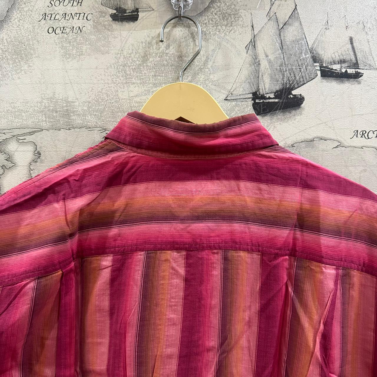 Lanvin Men's Shirt - Pink Striped (L)